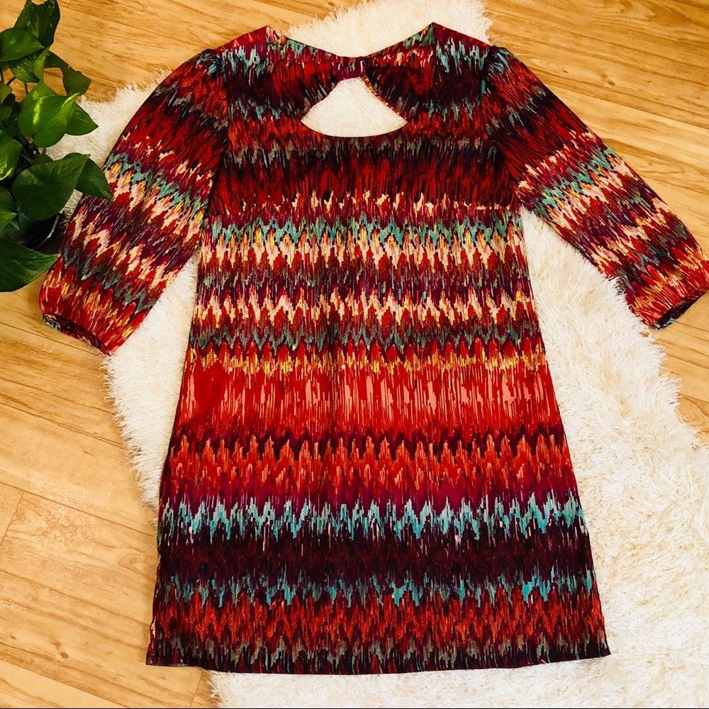 Lily Rose Multicolored Boho Chic Tunic